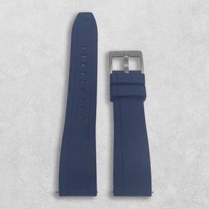 Gummi klockarmband blå uppifrån