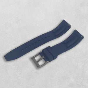 Gummi klockarmband blå baksida
