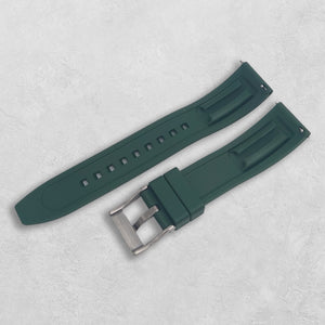 Gummi klockarmband grön baksida