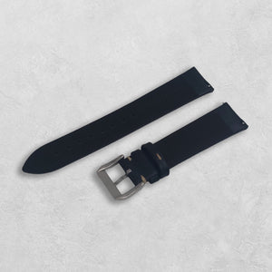 Klockarmband läder blå baksida