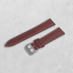 Klockarmband läder ljusbrun