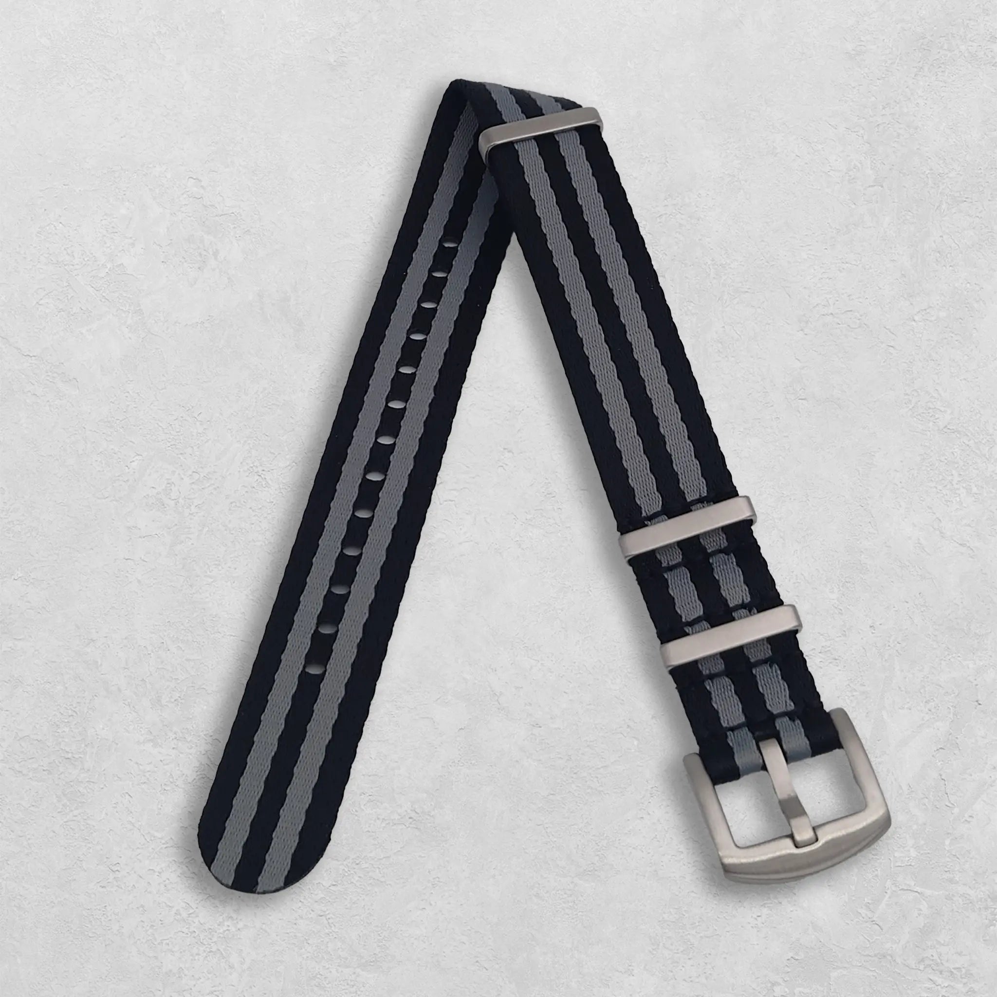 Natoband bond grå svart